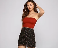 Double Knit Cropped Tube Top