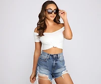 Sweet And Simple Crop Top