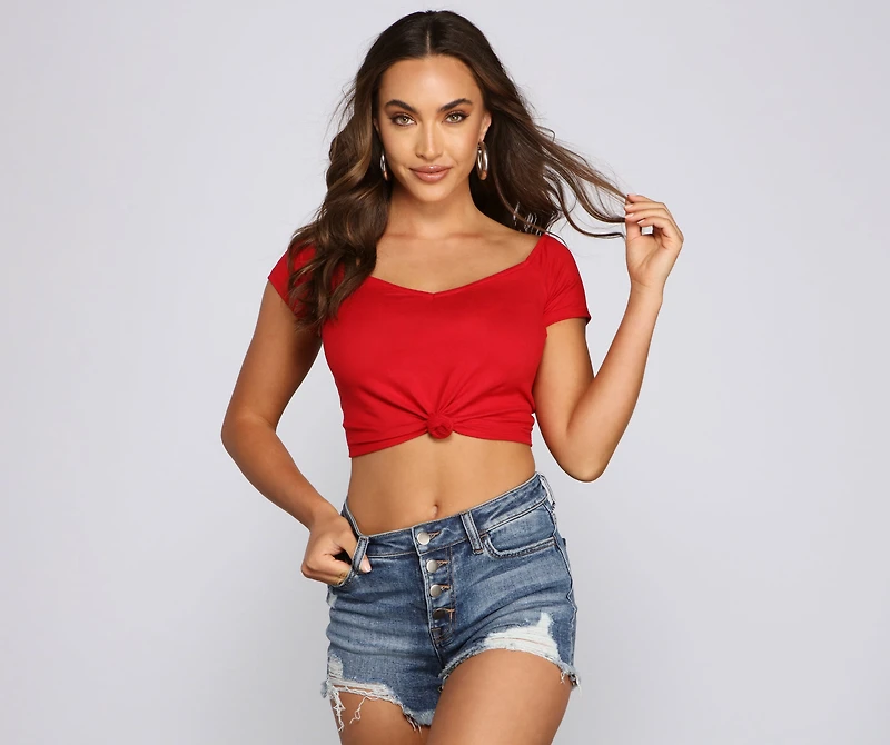 Sweet And Simple Crop Top
