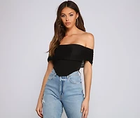 Picture Perfect Off The Shoulder Bustier