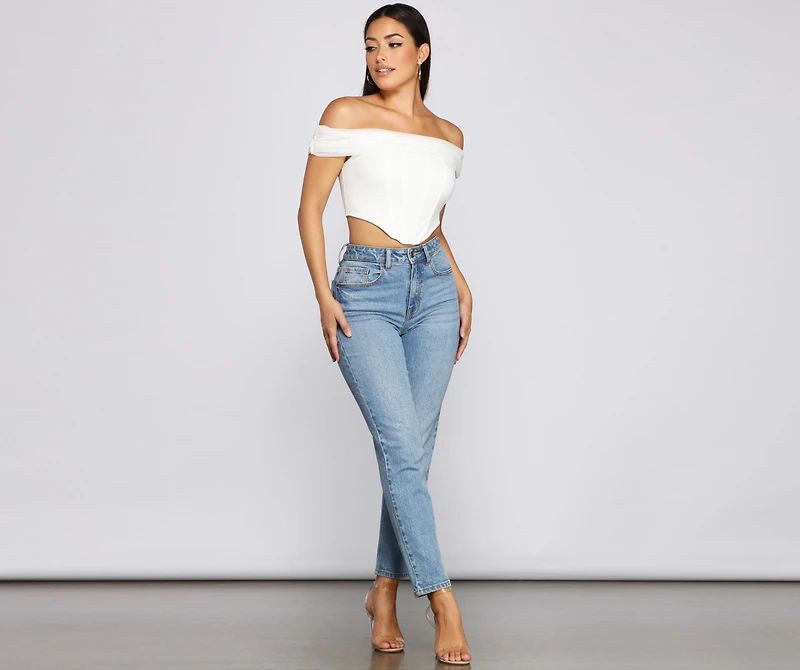 Picture Perfect Off The Shoulder Bustier