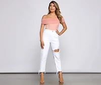 Picture Perfect Off The Shoulder Bustier