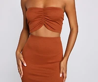 So Stunning Ruched Tube Top