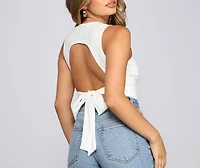 Dash Of Chic Open Back Bodysuit