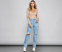 Chic Lace Detail Cropped Tank