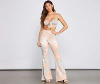 Tie Dye Glam Front Top