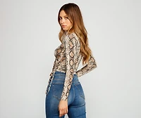 Wild Style Snake Print Top