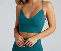 All That Glow Glitter Crop Top