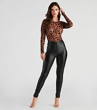 Fierce And Fashionable Sheer Mesh Bodysuit