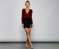 Chic Basic Long Sleeve Crop Top