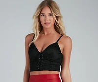 All About The Lace Crop Top