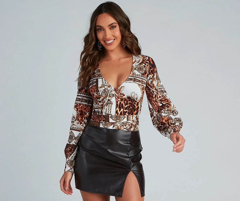 Major Leo Energy Wrap Top