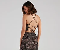 Bohemian Chic Lace Up Top