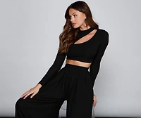 Make It Bold Cutout Crop Top