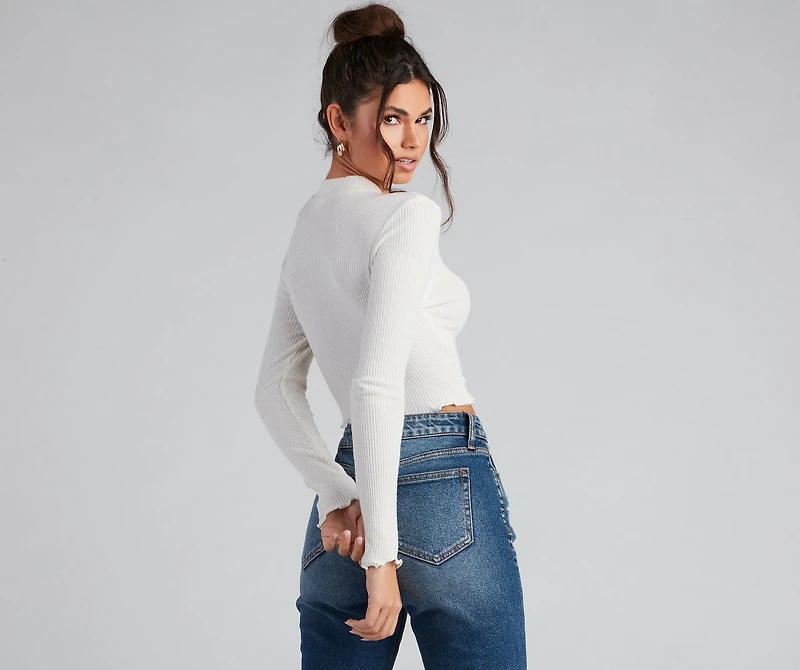 All About Knit Crop Top