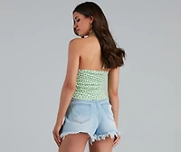 Lucky Day Halter Crop Top