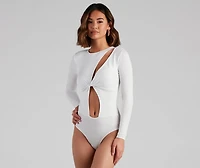 Gimme More Twist Cutout Bodysuit