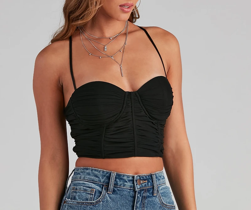 Stunning Style Moment Mesh Bustier