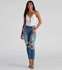 Raise The Bar Halter Bodysuit