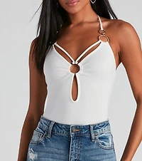 Raise The Bar Halter Bodysuit