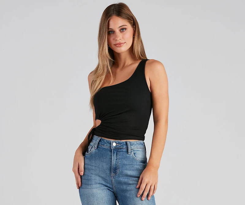Always Needed Cutout Tank Top