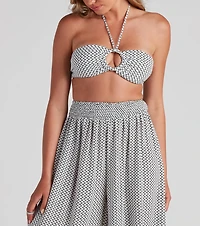 So Retro Halter Bandeau Top
