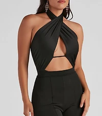 She's The Moment Halter Bodysuit