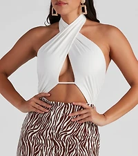 She's The Moment Halter Bodysuit