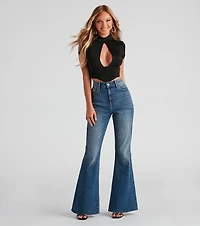 Small Rewards Mock Neck Corset Top