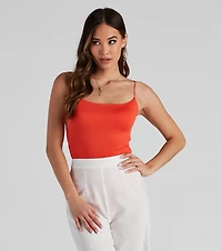 Strappy Open-Back Knit Bodysuit