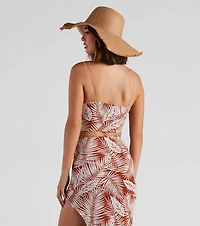 Paradise Cove Cowl Neck Crop Top
