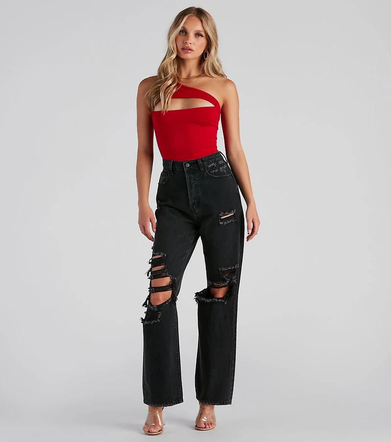 Weekend Vibes One Shoulder Top