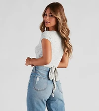 First Place Surplice Wrap Top