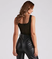 Art Of Lace Square Neck Bodysuit