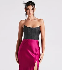 Sparkly Hype Glitter Tube Bodysuit