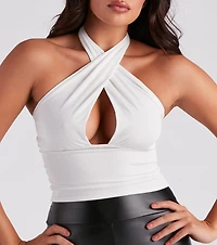 Strut Your Stuff Halter Crop Top