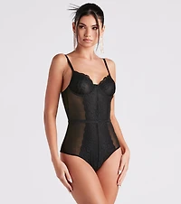 All You Can Lace Mesh Bodysuit