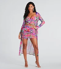 Maldives Please Tropical Mesh Bustier