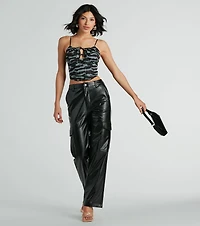 Plain Sight Camouflage Mesh Bustier