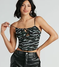 Plain Sight Camouflage Mesh Bustier