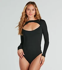 Make The Cut Long Sleeve Knit Bodysuit