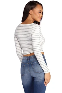 Wrap On It Crop Top