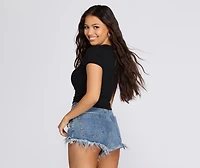 Better Basics Ribbed Knit Tee
