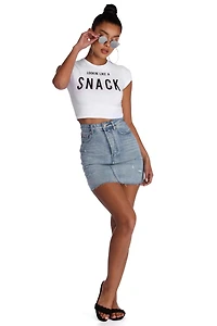 Lookin Like A Snack Cropped Tee