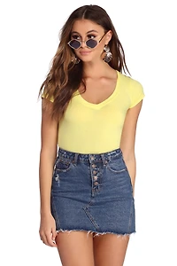 Casual Cutie V Neck Tee