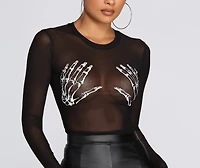 Bad To The Bone Crop Top