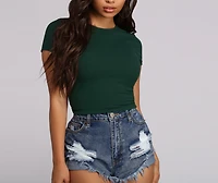 Better Basics Ribbed Knit Tee