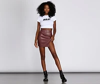 Brat Graphic Cropped Tee