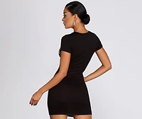 Rock On Distressed Tunic Top