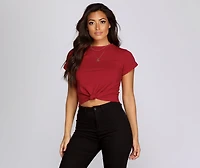 Knot About That Cuffed Top
